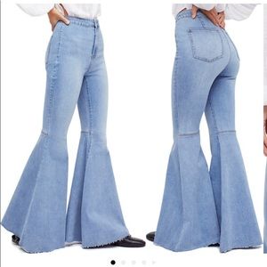 Free People high waist flare jeans